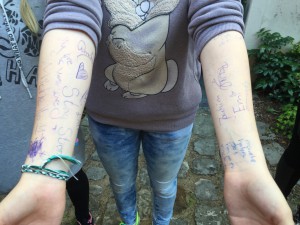 Unterschriftenarme